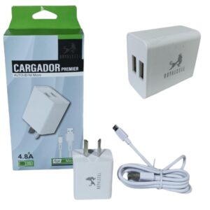 CARGADOR V8 4.8A 2USB ROYALCELL