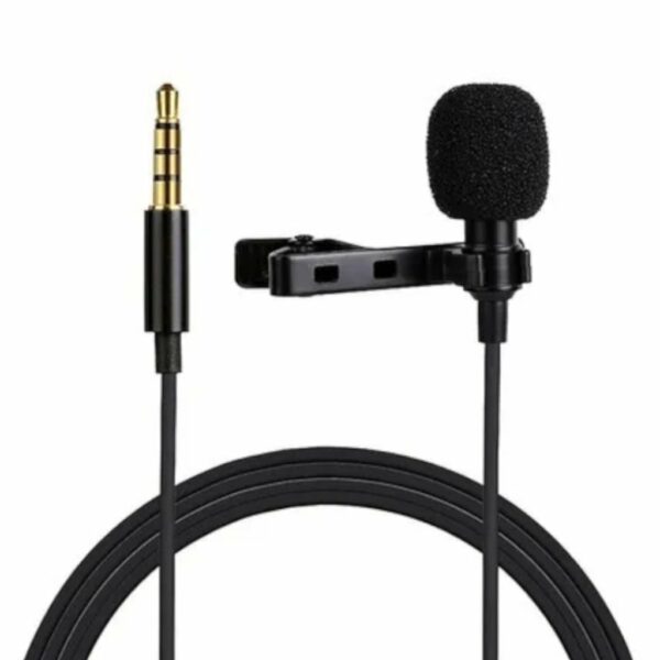 Micrófono Corbatero Hügel Condenser Ficha 3.5 Celular
