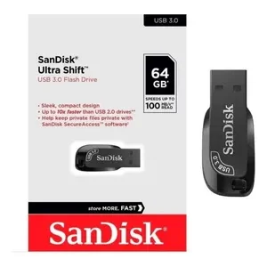 Pendrive 64gb Sandisk Ultra Shift 3.0 100 Mb/s